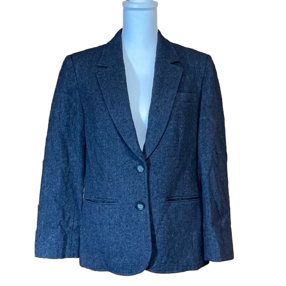 Pendleton Gray Virgin Wool Blazer - Euc